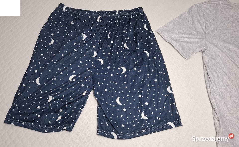 Piżama męska komplet spodenki koszulka Tshirt