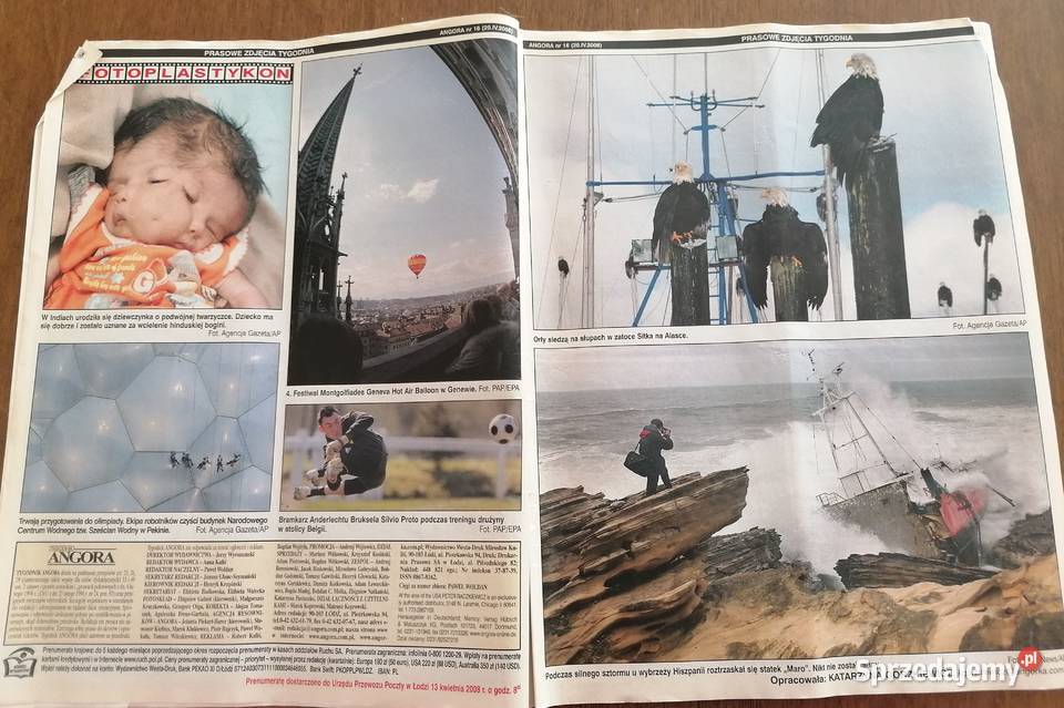 Czasopismo ANGORA z 2007 i 2008rDwa egzemplarze Łódź