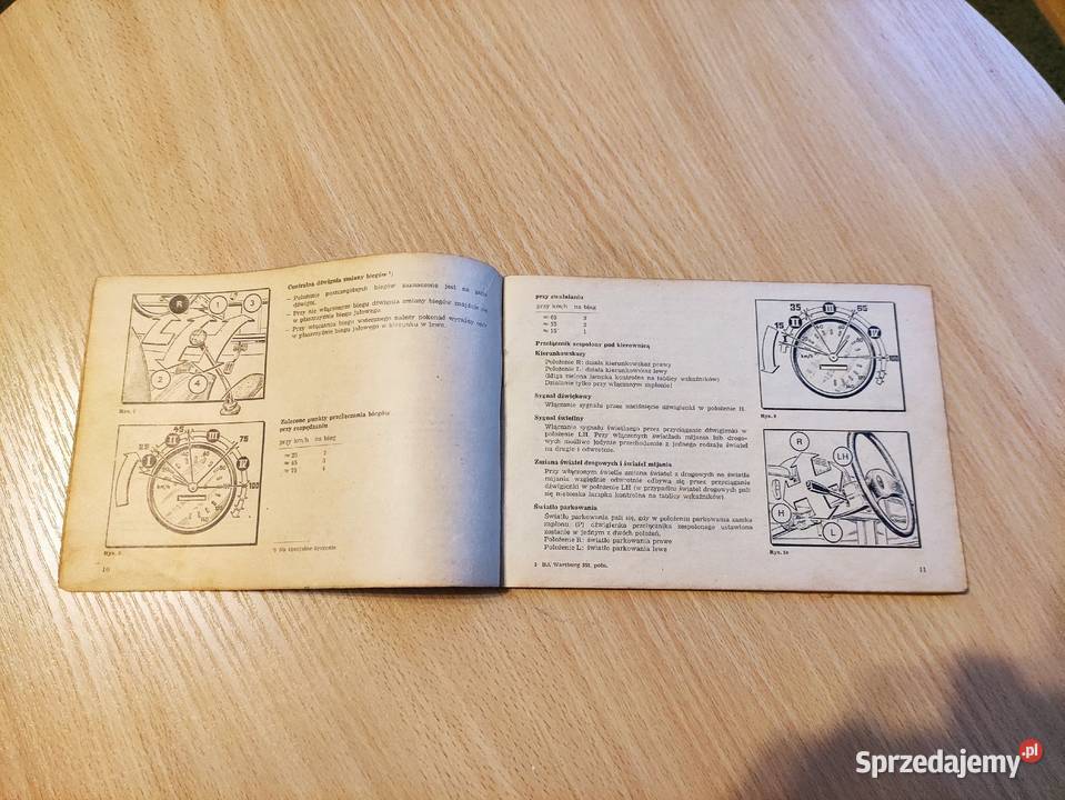 Oryginalna instrukcja obsługi Wartburg 353 Rzeszów sprzedam