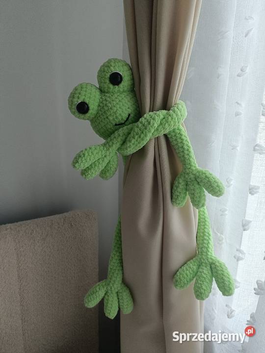 Maskotka żaba wisząca handmade Jawornik Polski