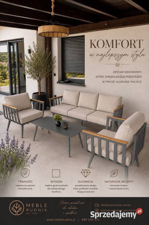 Meble tarasowe aluminiowe Myślenice