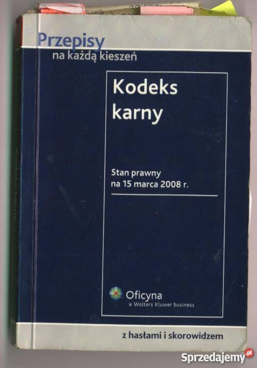 KODEKS KARNY WYDANIE 9 2008