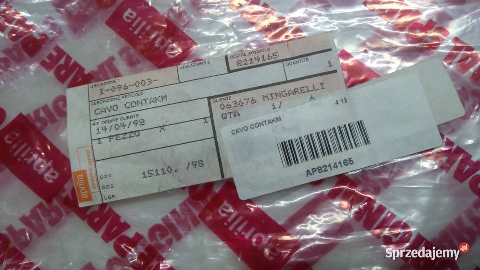 LINKA LICZNIKA PRĘDKOŚCIOMIERZA ORGINAŁ APRILIA