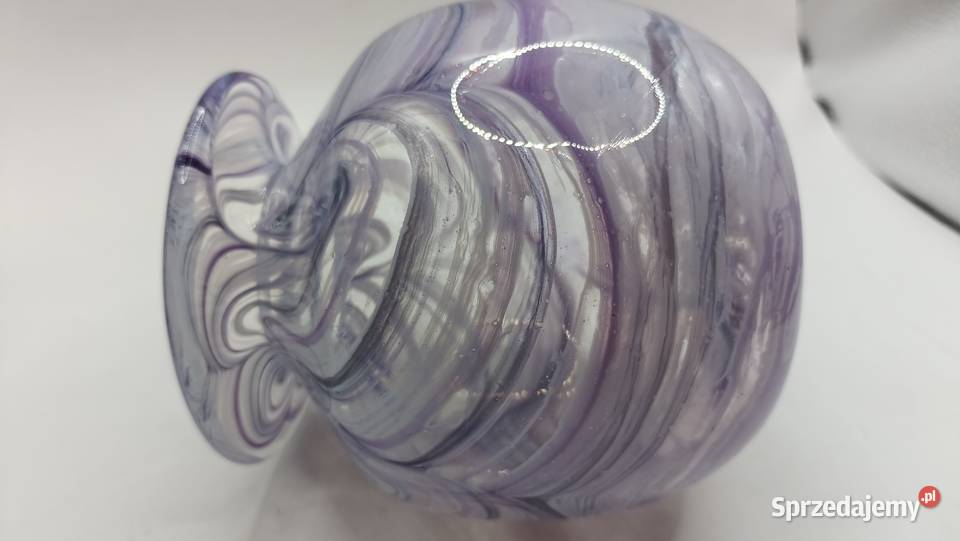 Wazon ze szkła dmuchanego artystyczny Zamość