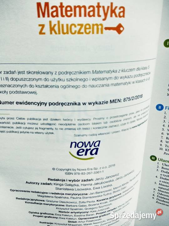 Matematyka 5 Nowa Era zbiór zadań książki