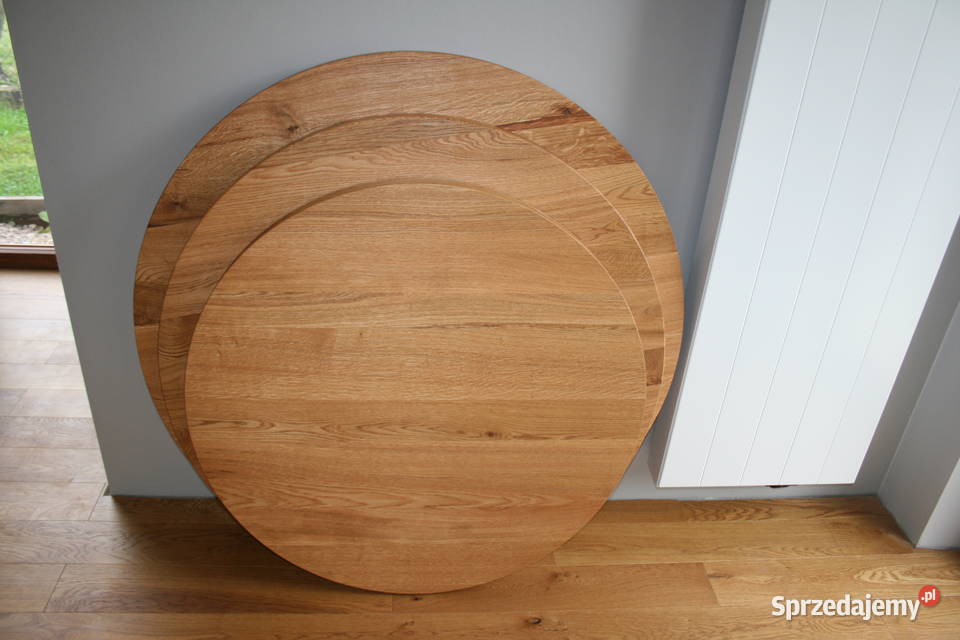 Stół okrągły dębowy lity dąb Loft Myślenice sprzedam