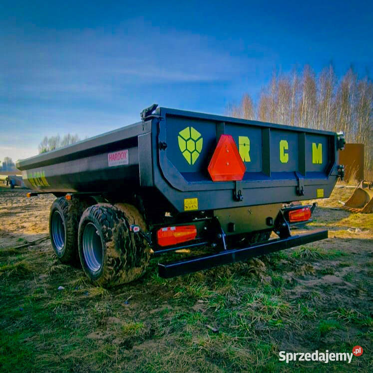 RCM PK1 Przyczepa do koparki kołowej 8ton nieuszkodzony Gołdap