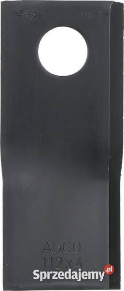 Nożyk kosiarki rotacyjnej lewy 112x48x4 mm otwór Kamionna