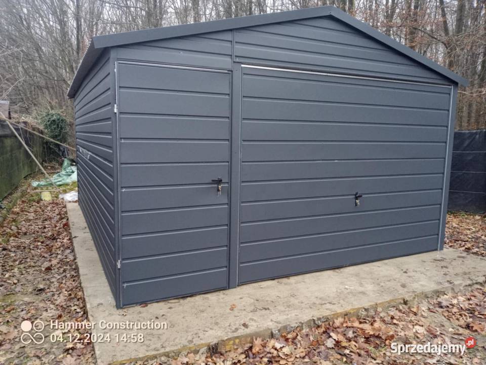 Garaż blaszany Wzmocniony PROFILAMI Producent Mińsk Mazowiecki