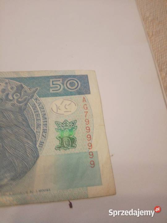 Banknot 50 AG7999999 Kraków