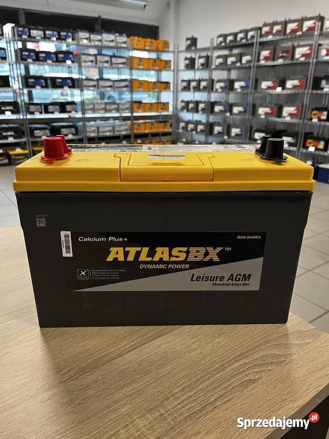 Akumulator ATLAS MARINE AGM 100Ah 925A CCA lewy Zakopane sprzedam