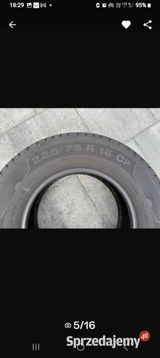 Sprzedam opony letnie Continental 22575 16 CP Bestwina sprzedam