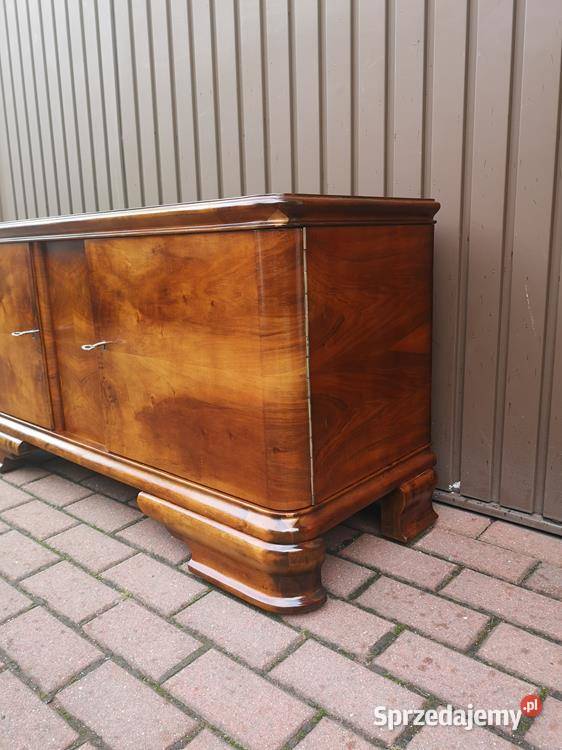 Komoda Niska ARTDECO Orzech RTV 125 Stara Antyk Swarzędz