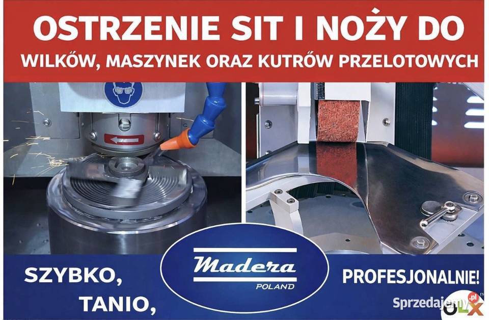 Ostrzenie sit i noży do wilków maszynek kutrów lubuskie Wymiarki