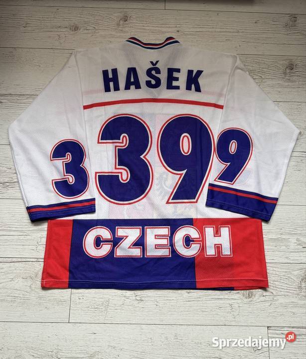 Koszulka hokejowafanowska Czechy Haek z numerem pomorskie Gdańsk