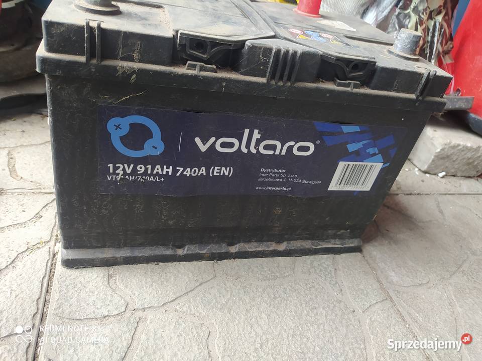 Akumulator wielki do Diesla 12 V 91 AH 740 A Wym Pełkinie
