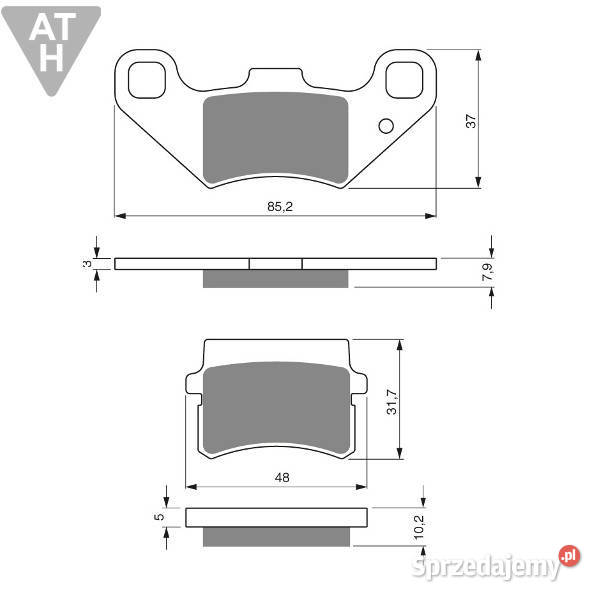 KLOCKI HAMULCOWE ATVADLYAZER ROOSTER warmińsko-mazurskie Mrągowo sprzedam