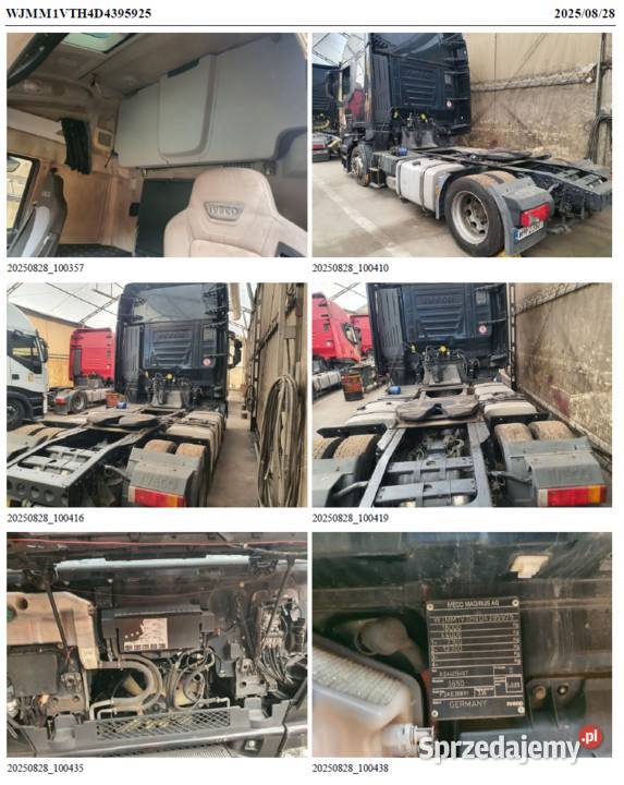 Ciągnik siodłowy Iveco AS 440 2012 r 42000kg Ładzyń