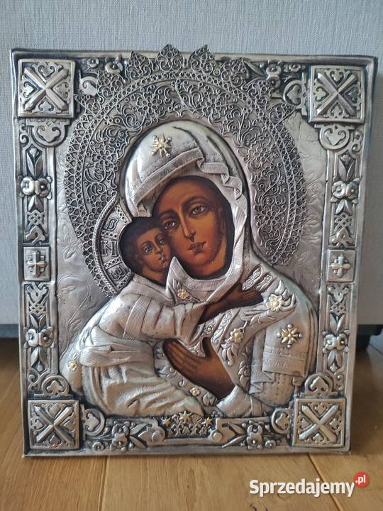 Piękna ikona Matki Boskiej pocieszenia Łódź