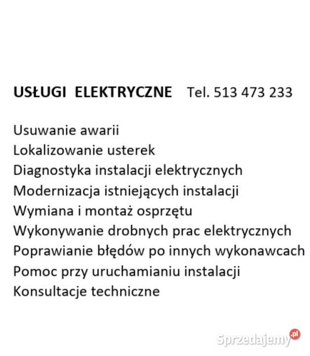 Profesjonalne Usługi Elektryczne dolnośląskie Świdnica Polska