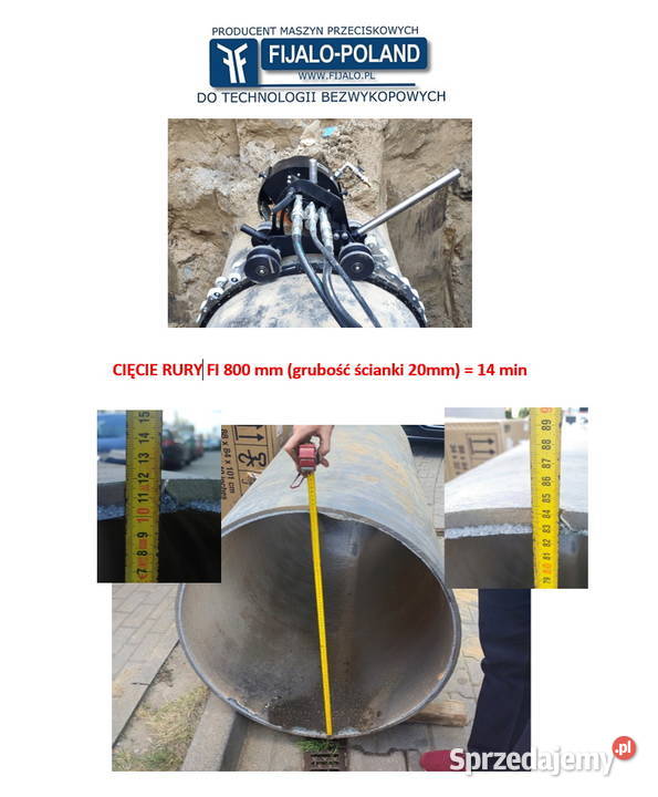 Hydrauliczna piła do cięcia rur obwodzie pomorskie Gdańsk