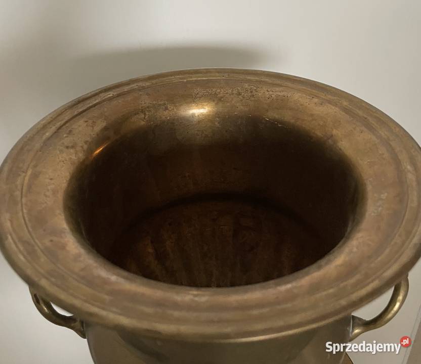 Stary mosiężny pojemnik do chłodzenia szampana Dom i Ogród Łódź sprzedam