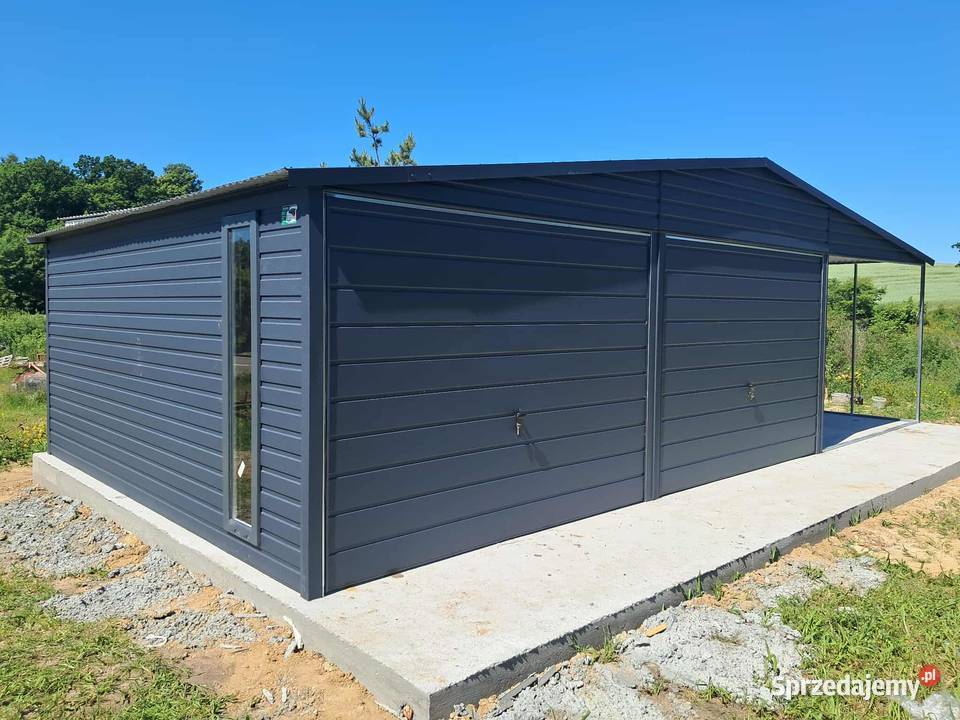 Garaż blaszany wiata Wzmocniony PROFILAMI Sprzedaż Giżycko sprzedam