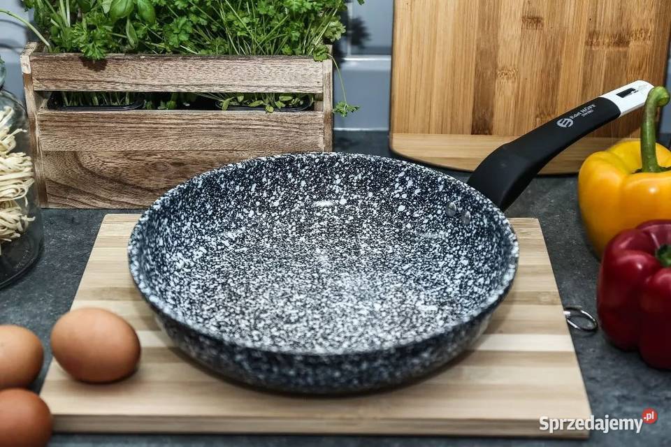 ZESTAW 3 PATELNI MARMUROWOCERAMICZNYCH EDEL HOFF Warszawa
