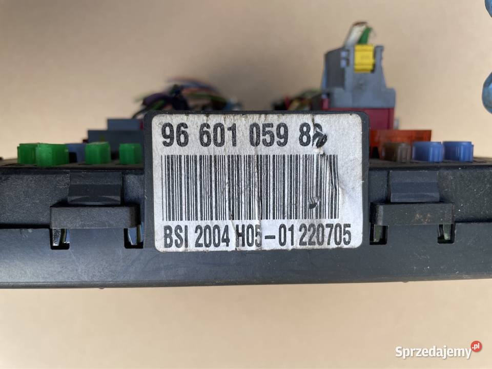 9660105986 moduł skrzynka bsi Peugeot 307 Komputery Szczecin sprzedam