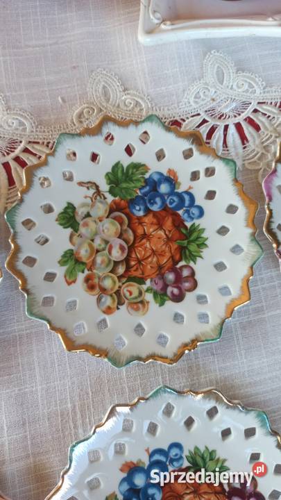 Talerzyk z owocami Biała porcelana
Ażury reliefy Gdańsk