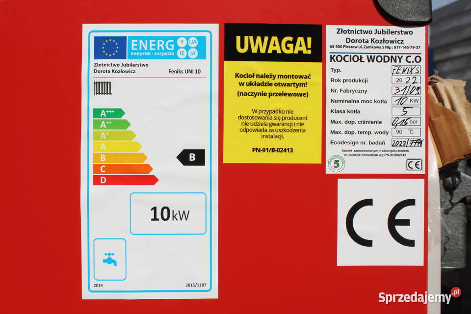 KOCIOŁ Weglowy 10 kW Klasa 5 Piece KOTŁY Węglowe Katowice