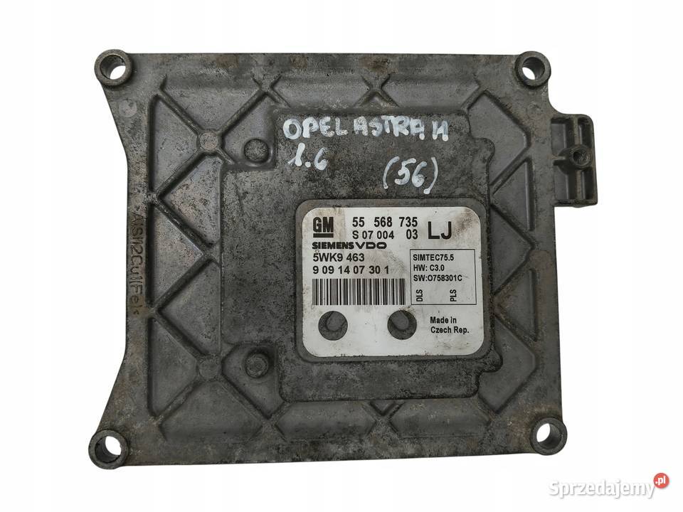 STEROWNIK ECU Opel Astra J H Zafira B 16 16V Chełm