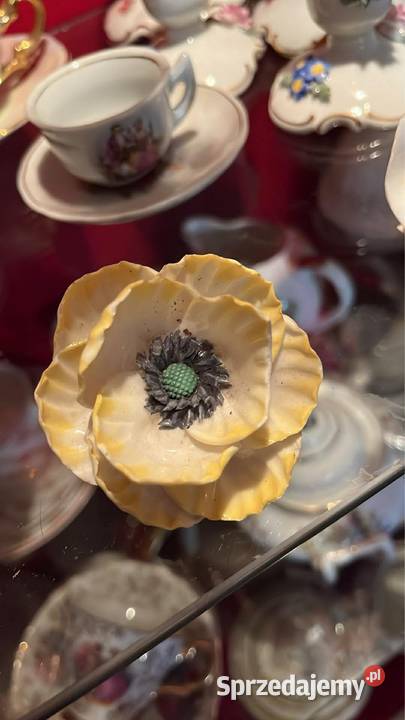 Porcelanowy kwiatek Syg Von SchierholzPlaue Gdańsk
