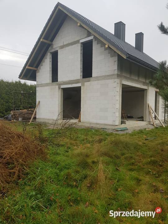 Dom w malinówkach 164m2 na działce 86 ara prąd Pisarzowice