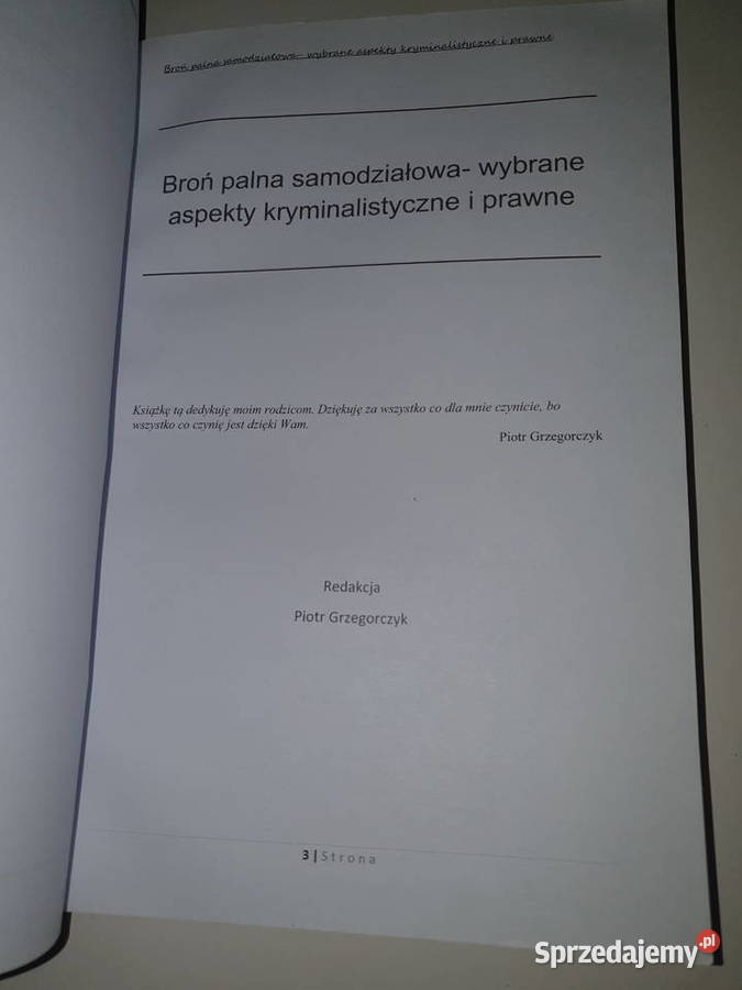 Broń palna samodziałowa wybrane aspekty Łódź