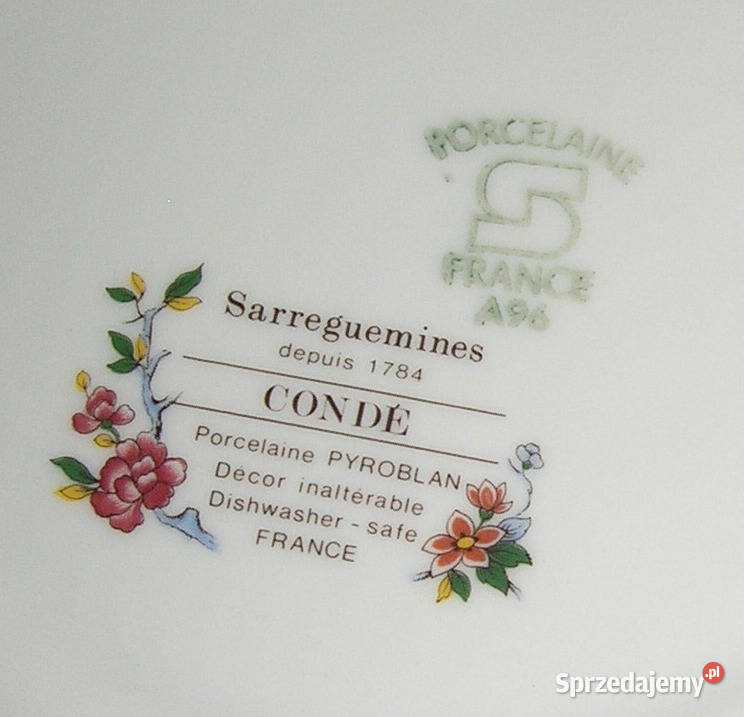 talerz z pawiem porcelana FrancjaJSzD Bartków