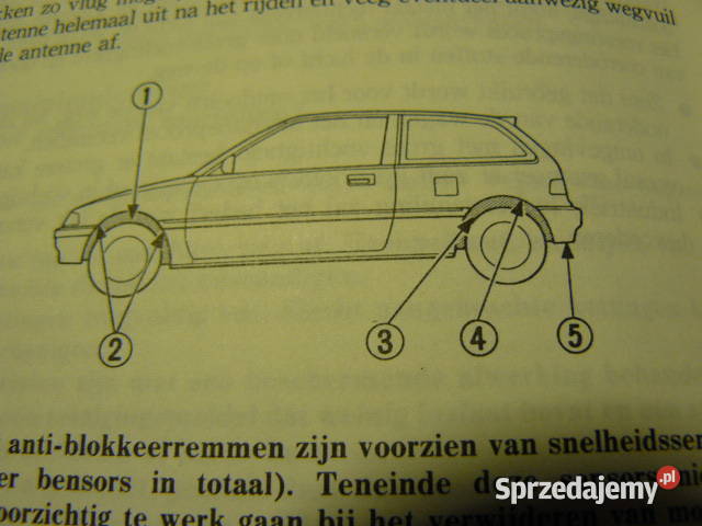 Honda Civic 1990 rinstrukcja obslugi podkarpackie Rzeszów sprzedam