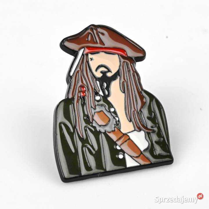 Jack Sparrow 3 Metal Przypinka Pirates of the