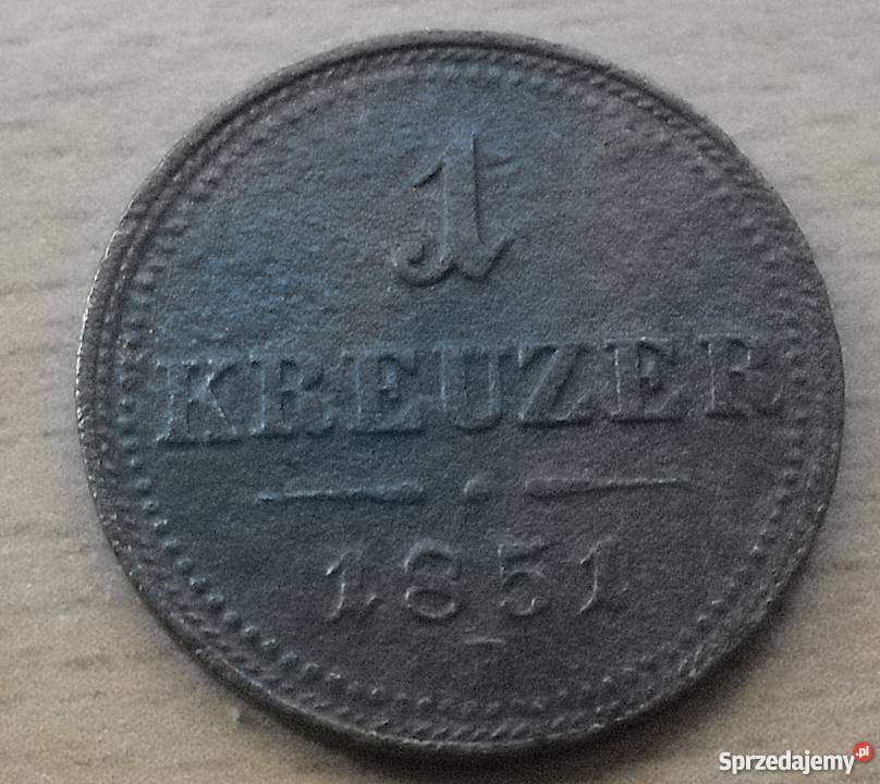 AUSTRIA1 KREUTZER1851 rBŁADNY