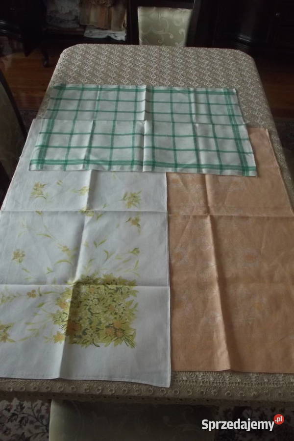 Trzy ściereczkiręczniki kuchenne len śląskie sprzedam