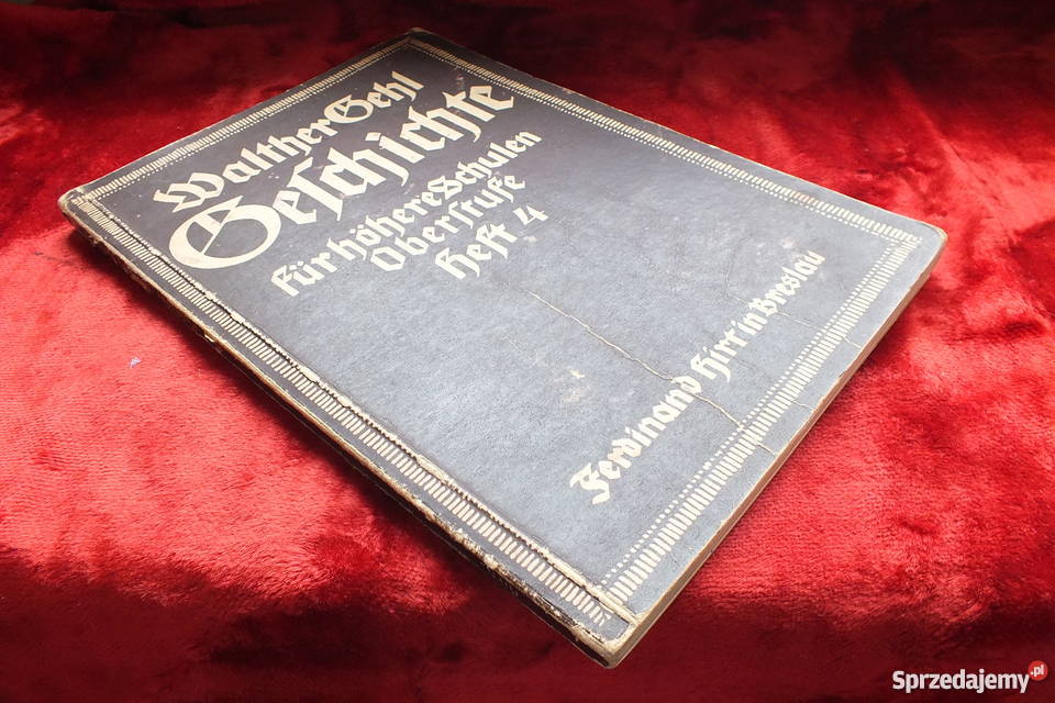 Stara niemiecka książka z Breslau wydana w 1935r Żary