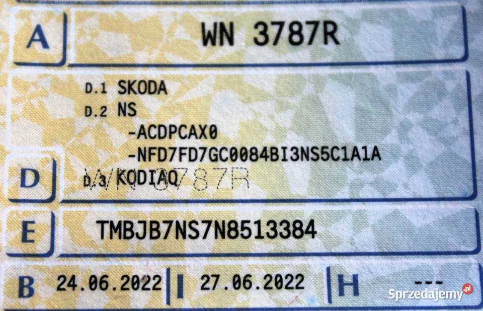 koda Kodiaq Salon FV23 150 DSG Ambition LED ASR (kontrola trakcji) Sokołów sprzedam