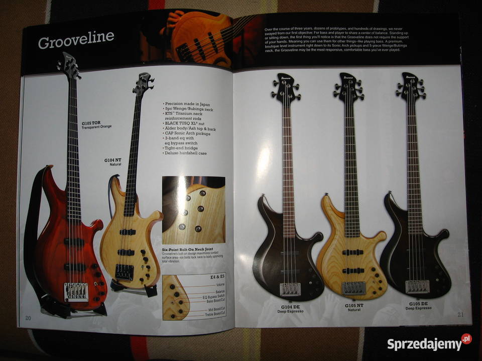 Ibanez 2012 Bass Guitar katalog gitar basowych Kępice sprzedam