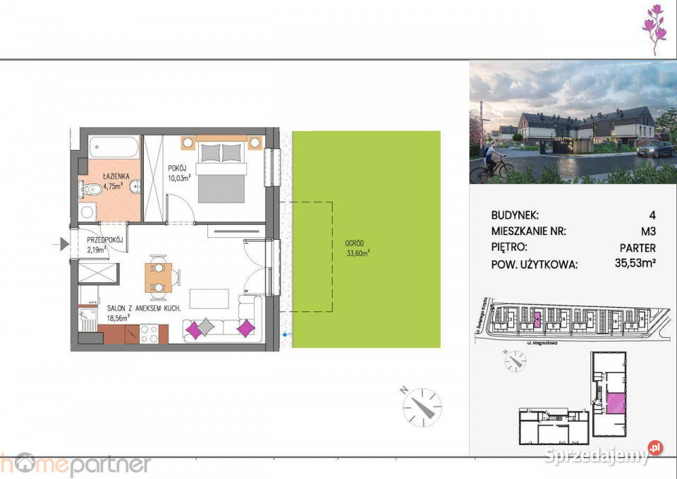 Mieszkanie 3553m2 2 pokoje Siechnice Sprzedaż sprzedam