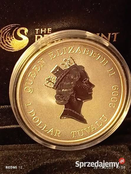 6000 TUVALU 1 dolar 2009 Nikołaj Gogol Numizmatyka Warszawa