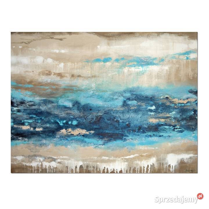 Blue lagoon 9 obraz abstrakcyjny nowoczesna Malbork