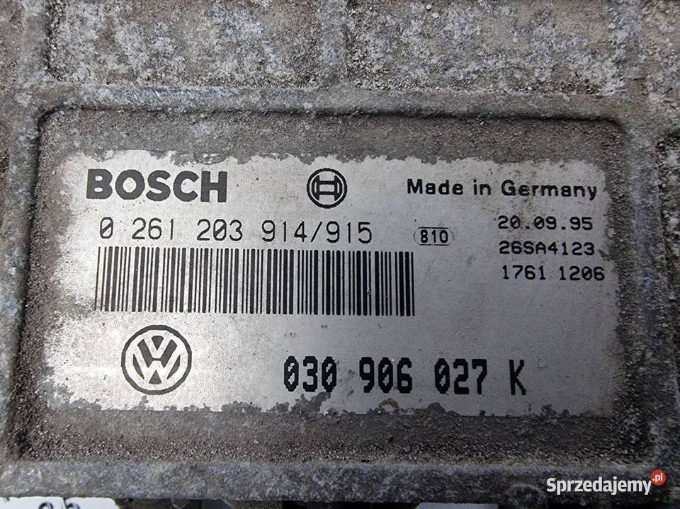 KOMPUTER VOLKSWAGEN POLO 030906027K SILNIKA osobowe Pozostałe kujawsko-pomorskie Lipno
