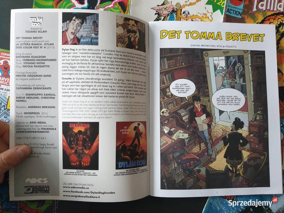 Zestaw 9ciu komiksów europejskich różne języki Gdynia