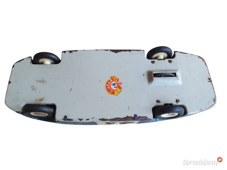 Stara blaszana zabawka samochód wyścigowy Cieszyn