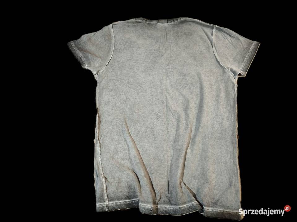 Męski Tshirt Slayer Efekt Sprania Acid Wash Odzież i bielizna męska podlaskie